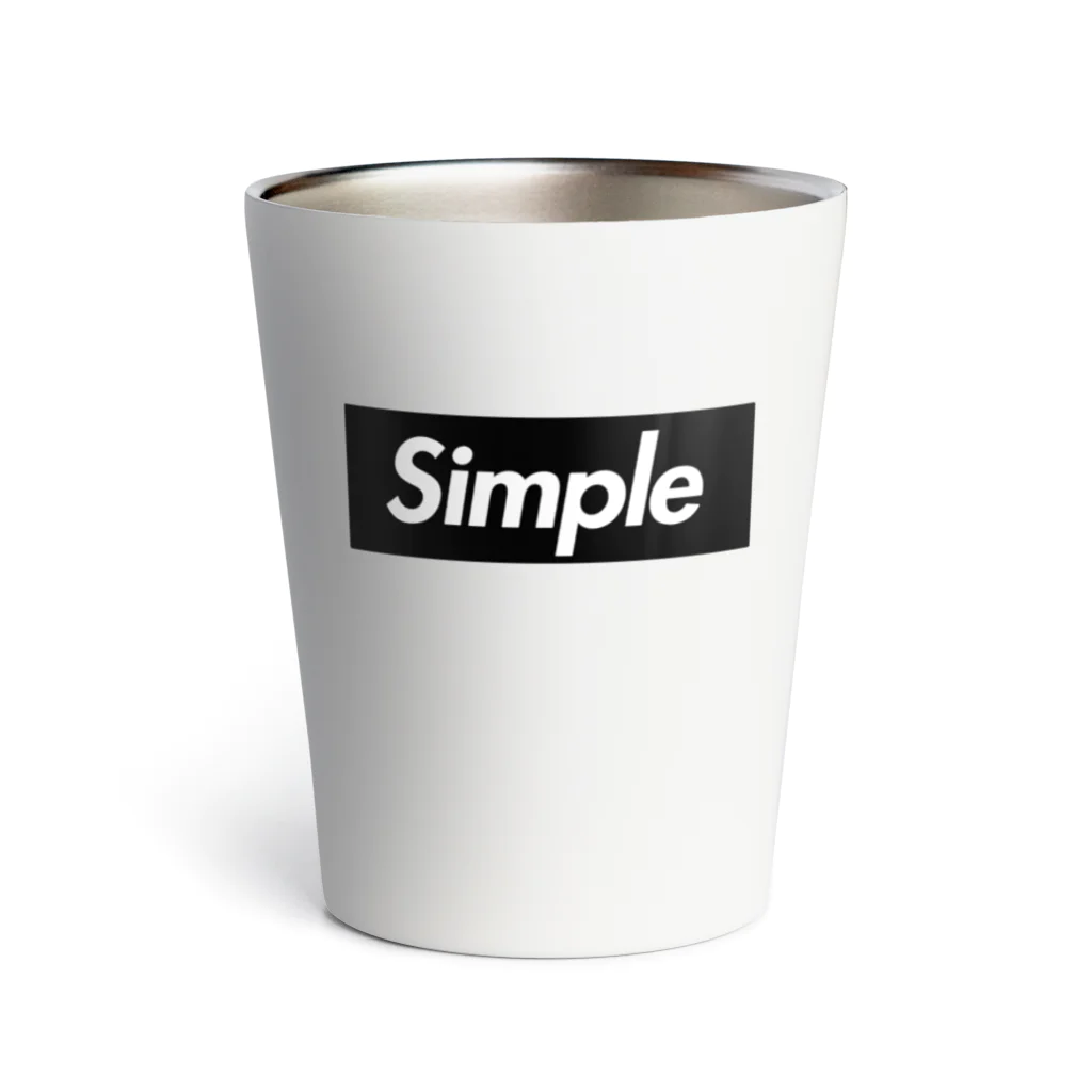 おもしろいTシャツ屋さんのsimple　シンプル Thermo Tumbler