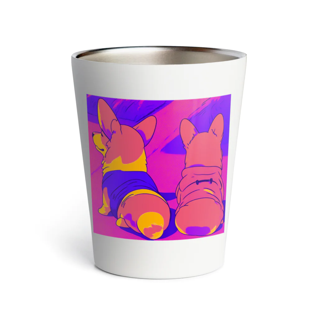 Cute dogsのI love my dogs Thermo Tumbler