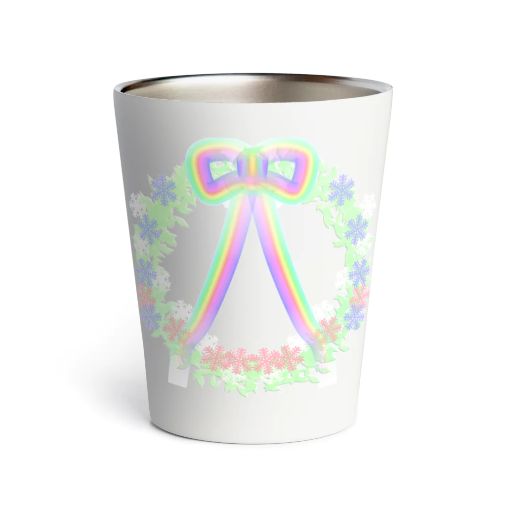 月夜のタツノオトシゴのsky wreath Thermo Tumbler