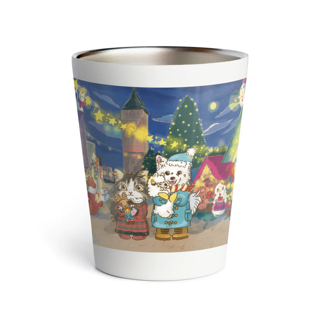 猫のきぬくんのお店のみーにゃんとしらたまくん　クリスマスツアー Thermo Tumbler