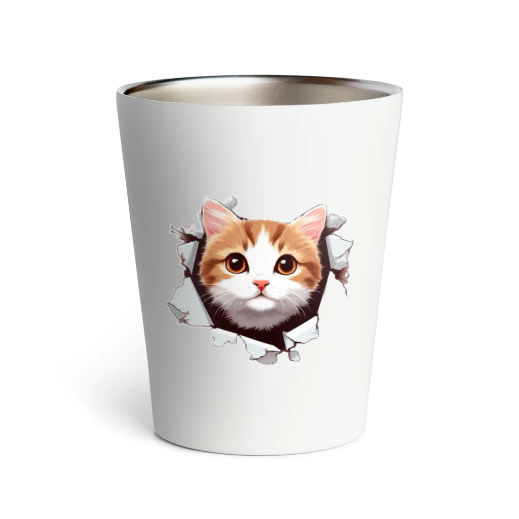 飛び出す！アニマルショップの飛び出す猫 Thermo Tumbler