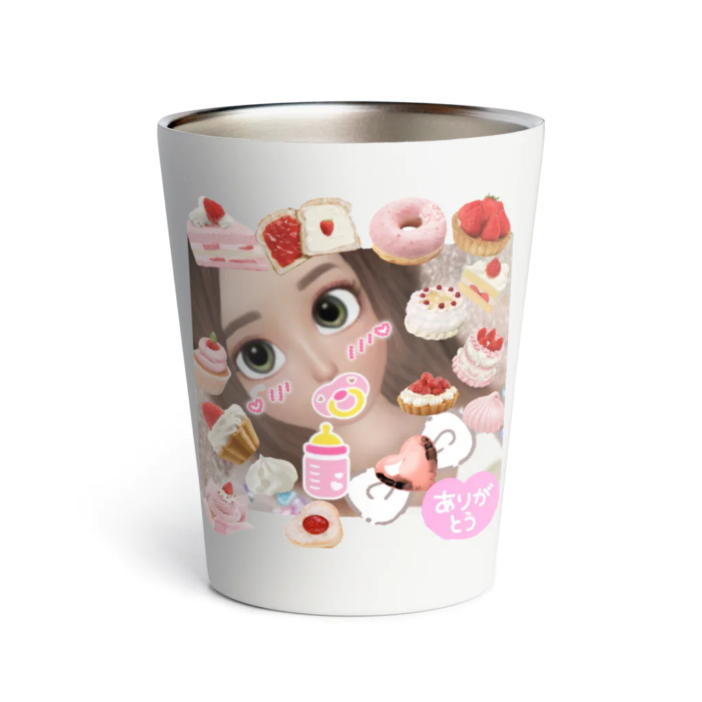 🎀miruchan land🎀🍼©️公式ショップの🎀お菓子なmiru🎀🍼 Thermo Tumbler