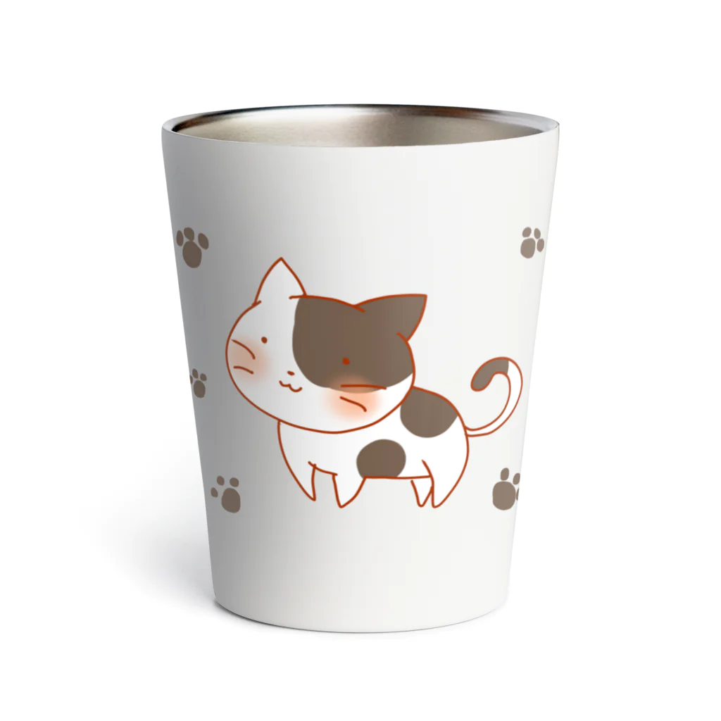 ここちぐらの猫柄のタンブラー Thermo Tumbler