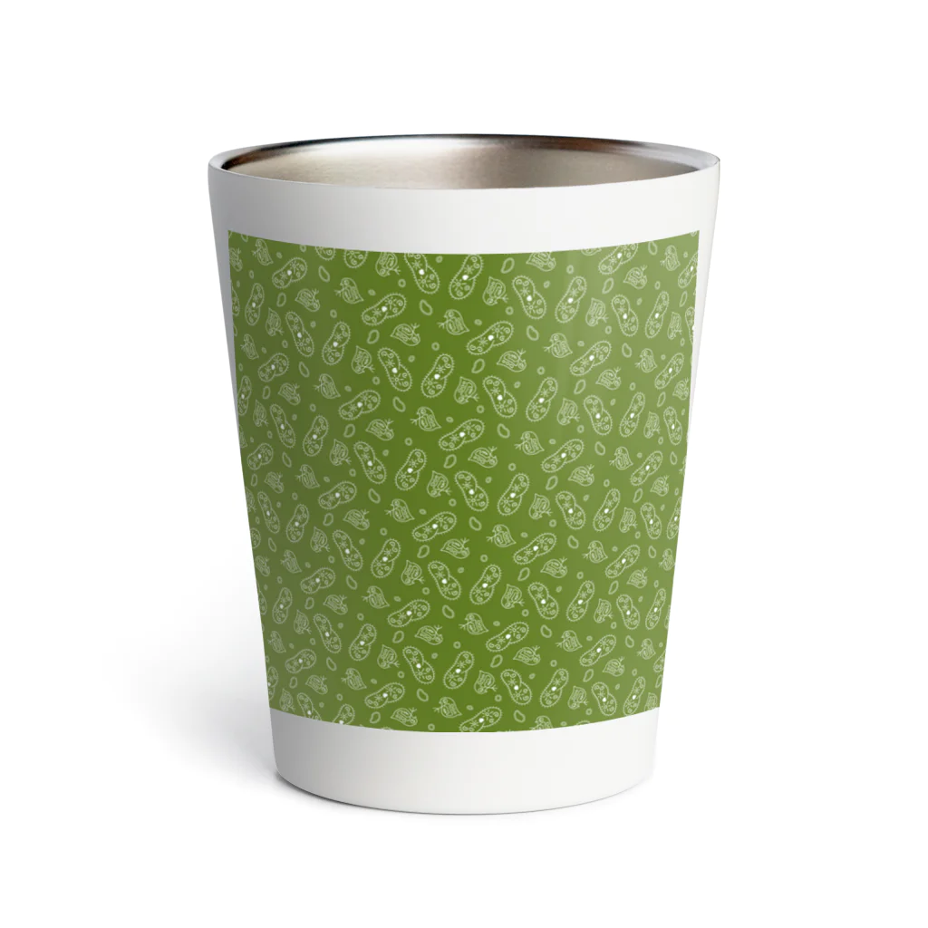 B-catの微生物パターン緑_アイテムいろいろ Thermo Tumbler