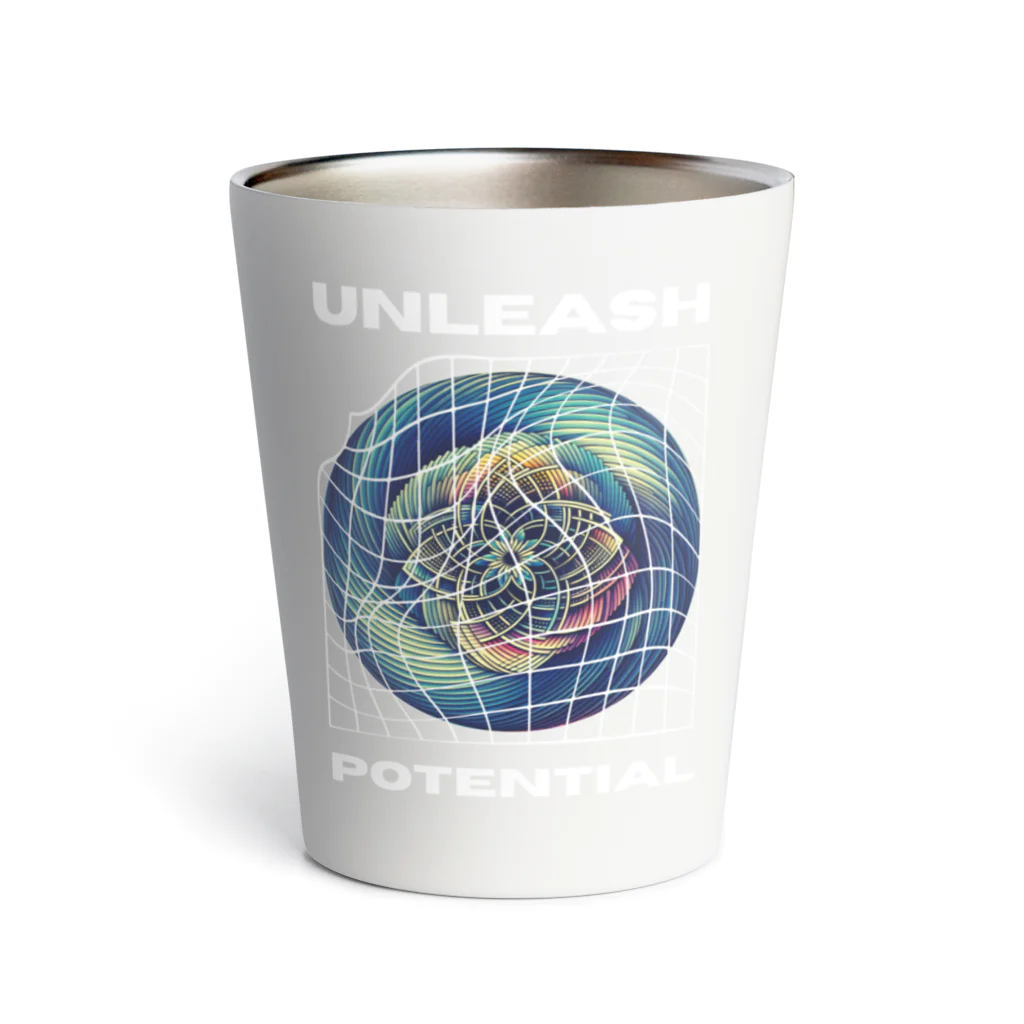 NeoNestの"Unleash Potential" Graphic Tee & Merch Thermo Tumbler