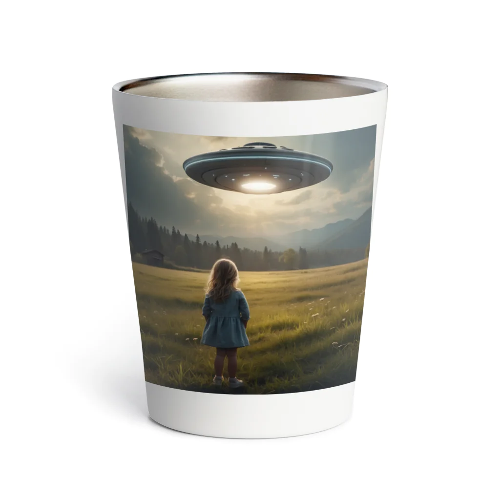 GENTOUYAのUFOと少女 Thermo Tumbler