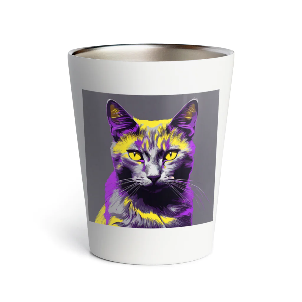 ながさわショップのnight cat Thermo Tumbler