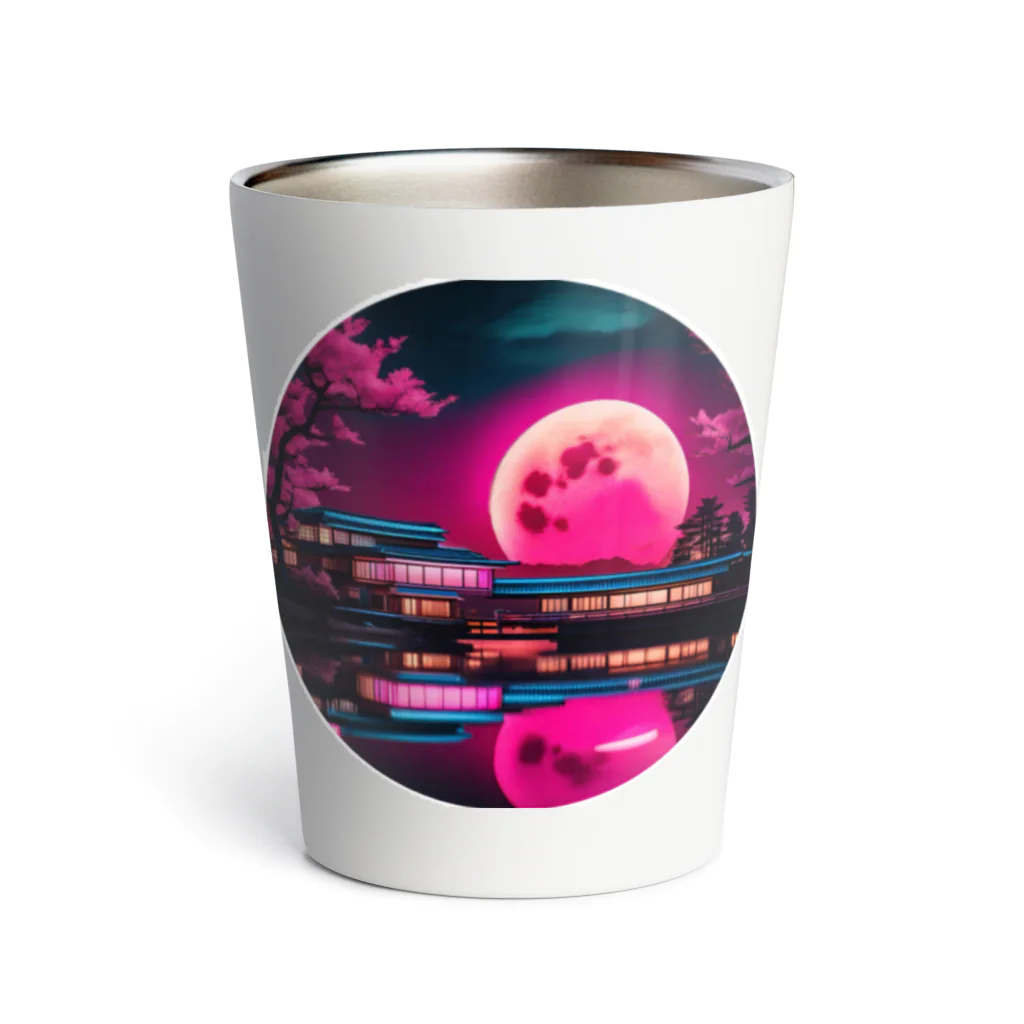 RetrowaveFlowerのRetrowaveFlower-桜- Thermo Tumbler