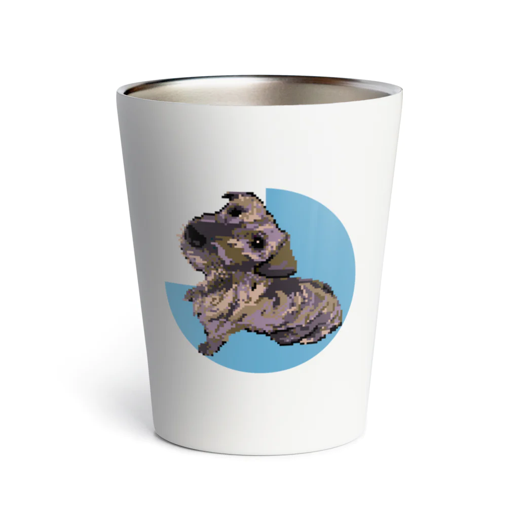 ハリー君のドット絵犬 Thermo Tumbler