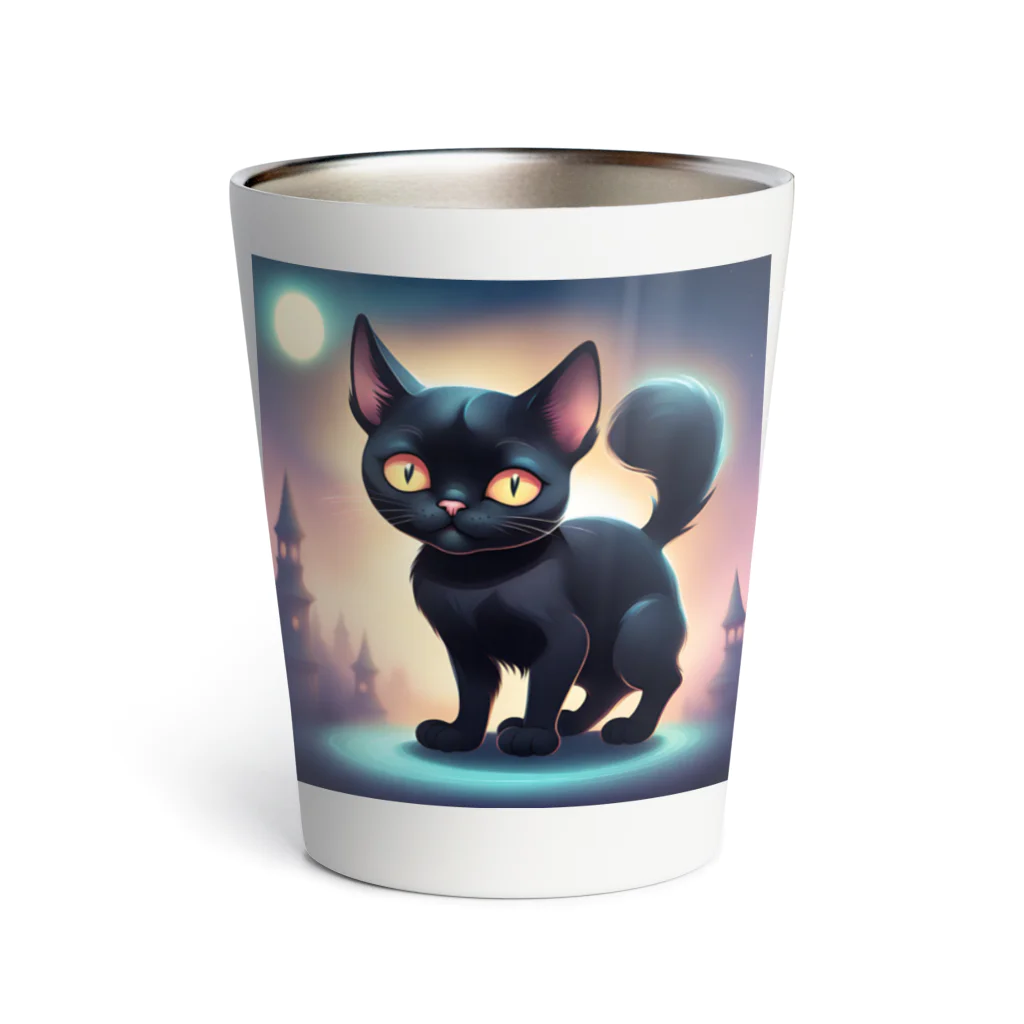 teLのくろねこクー Thermo Tumbler