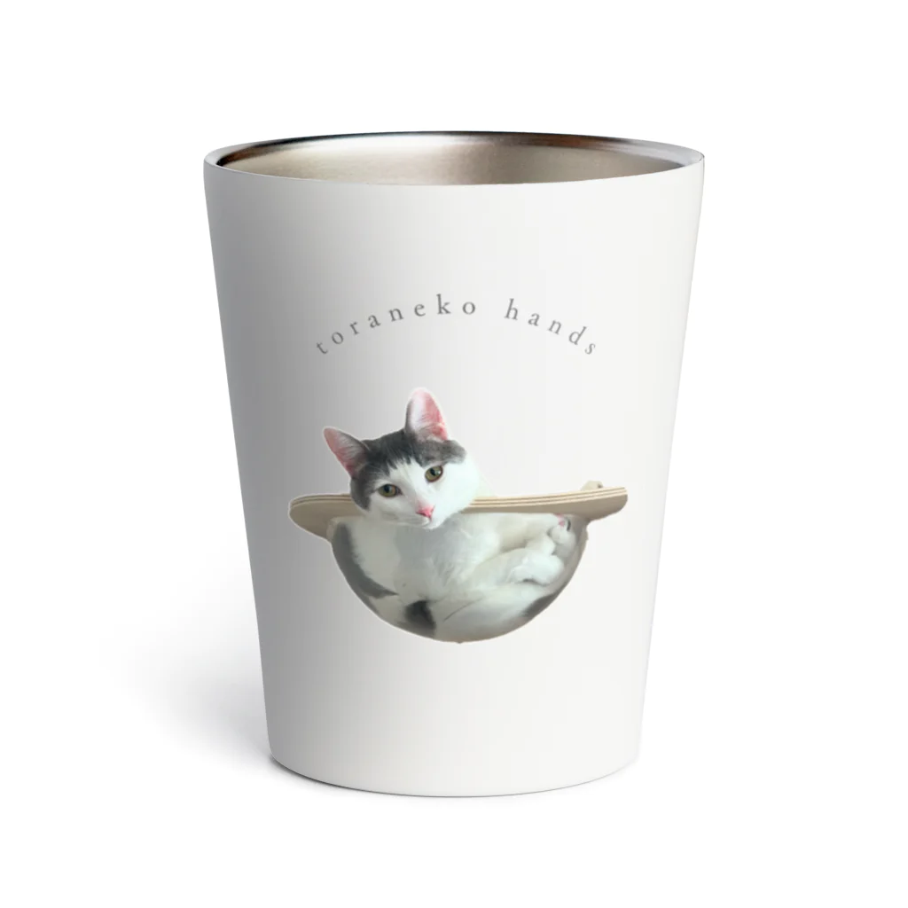 とらねこはんずのおかっぱヘアのしじみくん Thermo Tumbler