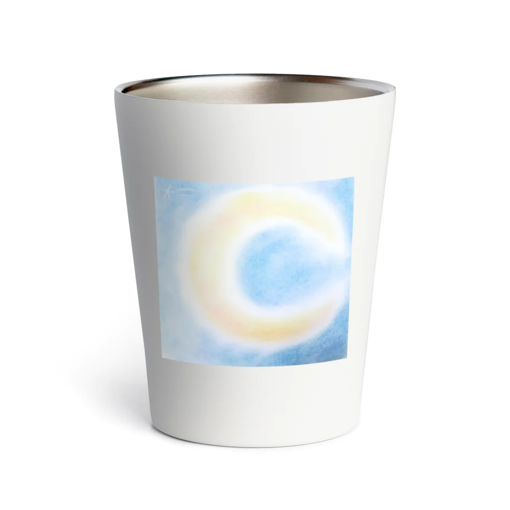 もなころショップの三日月　パステルアート Thermo Tumbler