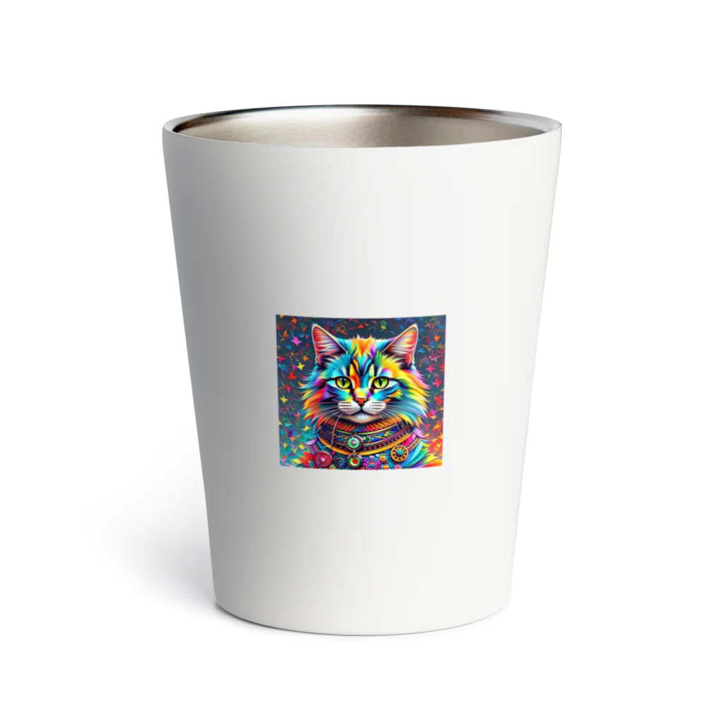 629_CAT_ARTのカラフルキャット6 Thermo Tumbler