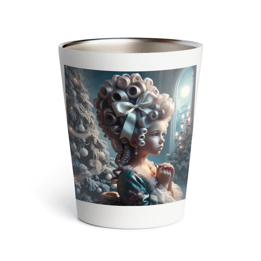 DeenaDeeのRococo Reverie: Moonlit Elegance 「月夜と少女のロココ夢物語」 Thermo Tumbler