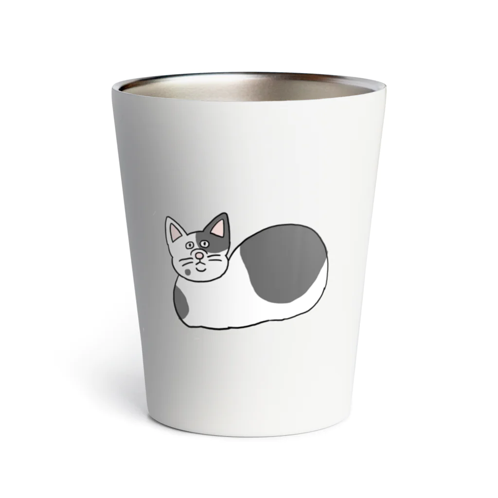 いとうぽよんのポヨポヨショップのねこのゴマ Thermo Tumbler