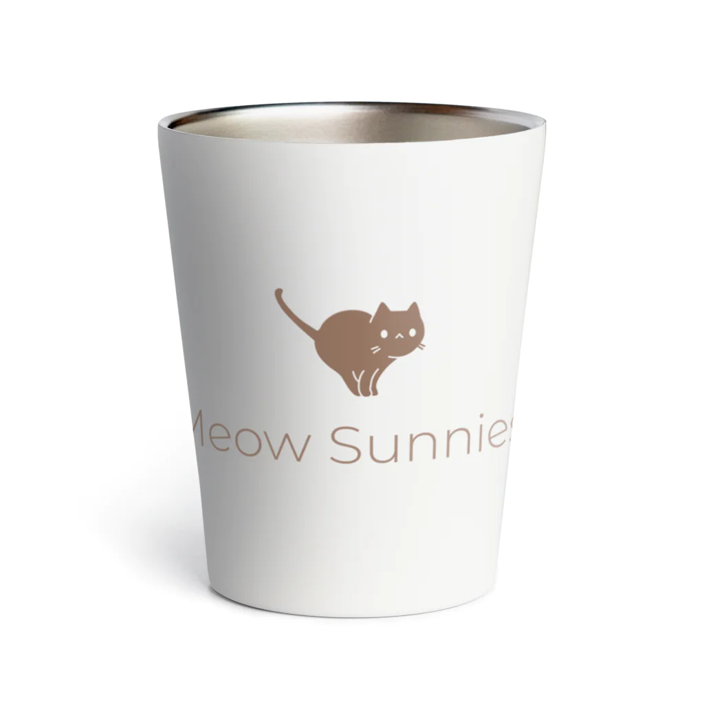 meow-sunniesのMeow Sunniesロゴバージョン Thermo Tumbler