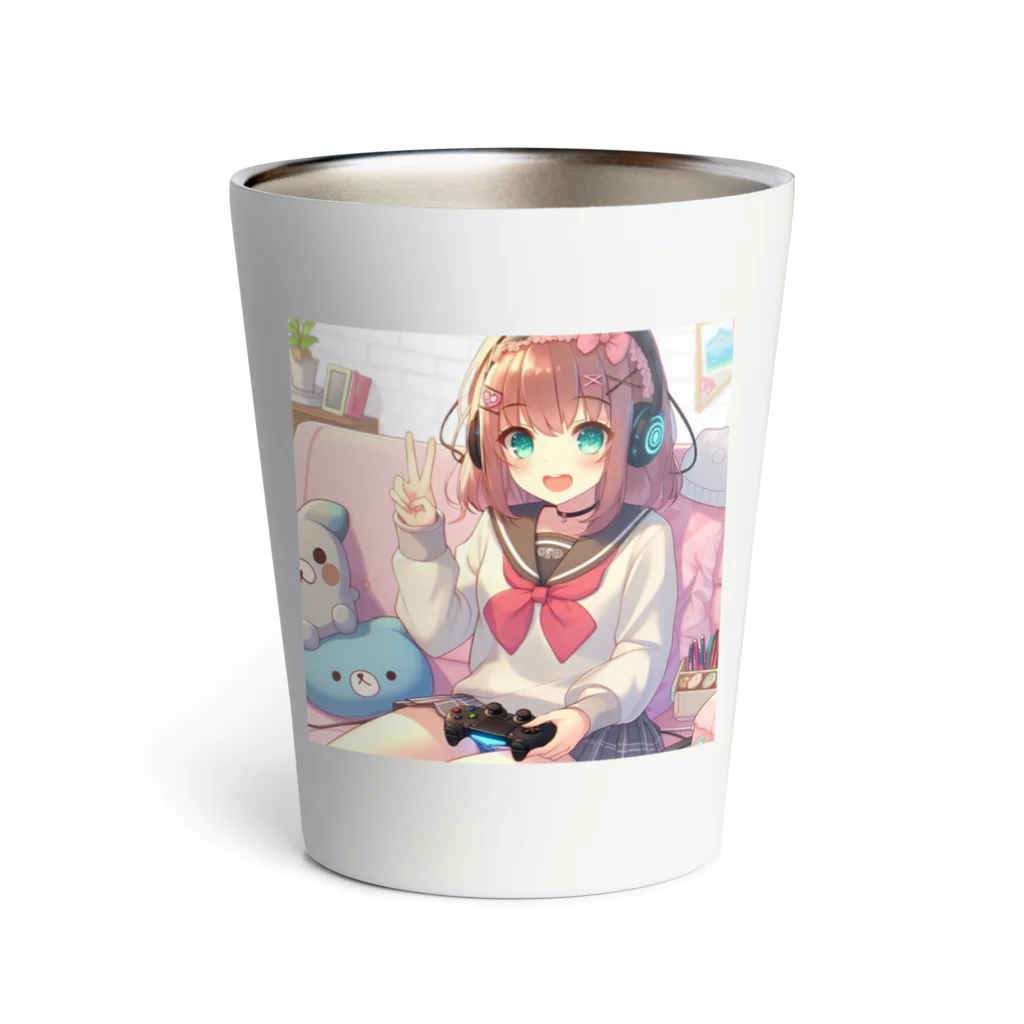 luckyTigerのゲーム女子 Thermo Tumbler