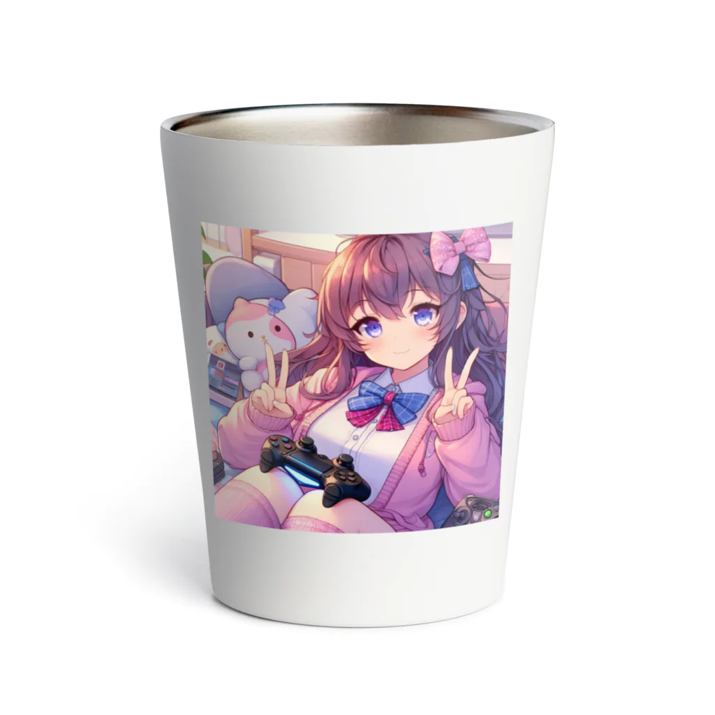 luckyTigerのゲーム女子 Thermo Tumbler