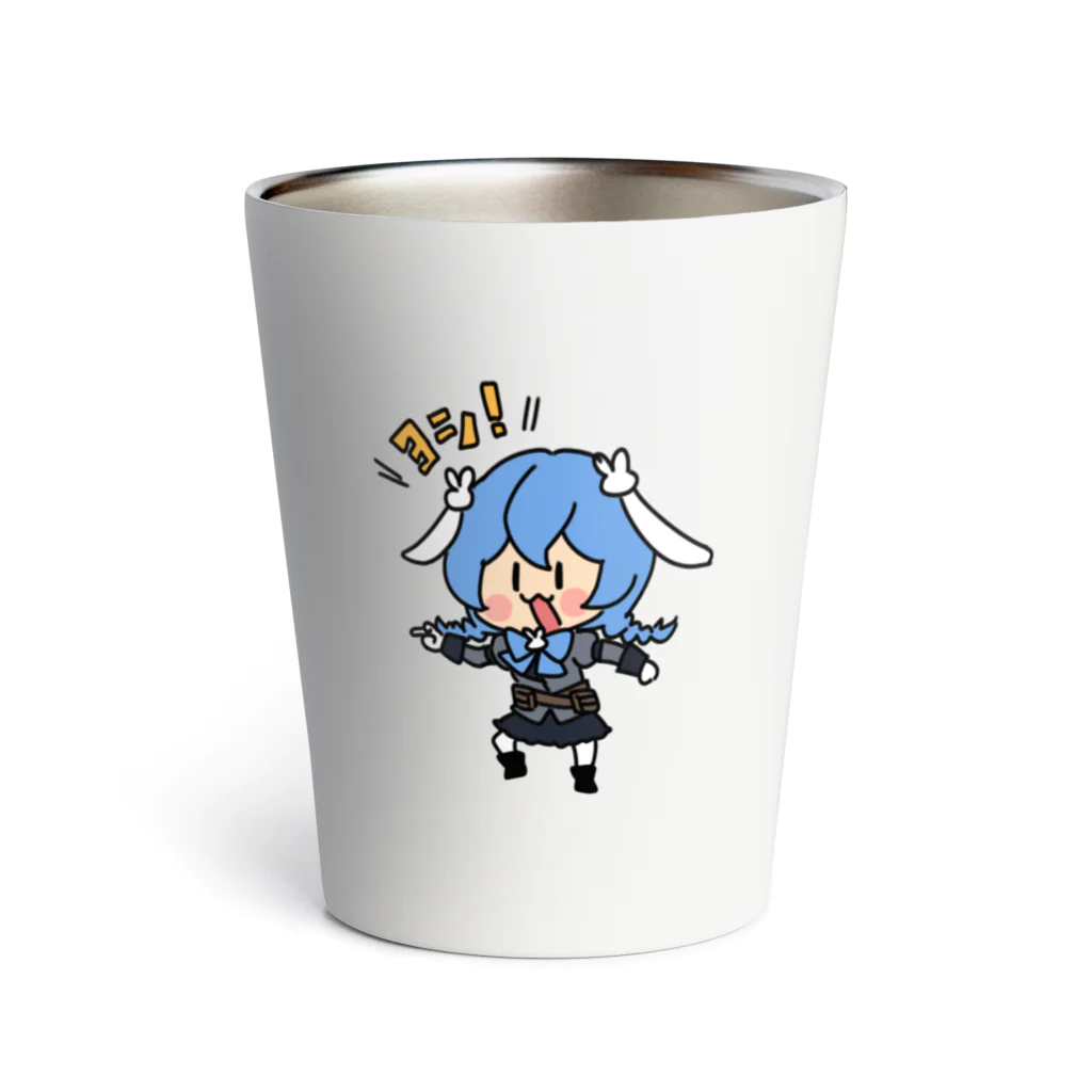 usabit.のぐっず屋さんのヨシッ(うさぎガンマン) Thermo Tumbler