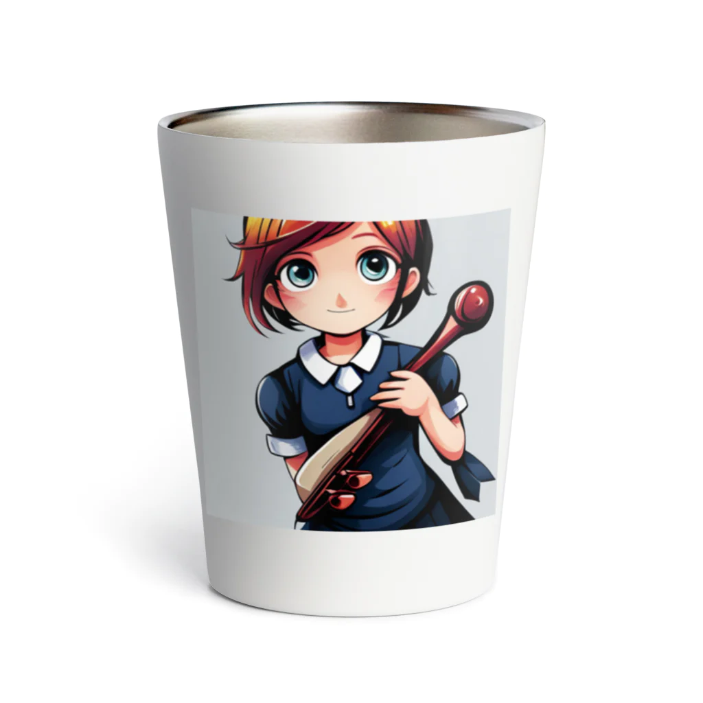 ほっこり絵音舎のオケ部入団希望の リンちゃん Thermo Tumbler