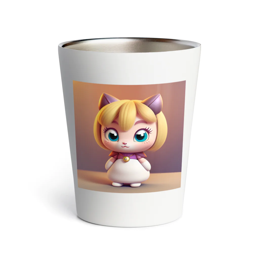 Pitooooのかわいい3Dキャラのグッズ Thermo Tumbler