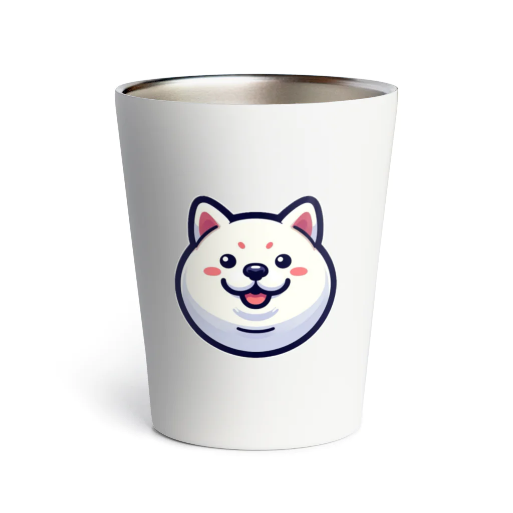 excitekonnoの丸顔シリーズ柴犬バージョン Thermo Tumbler