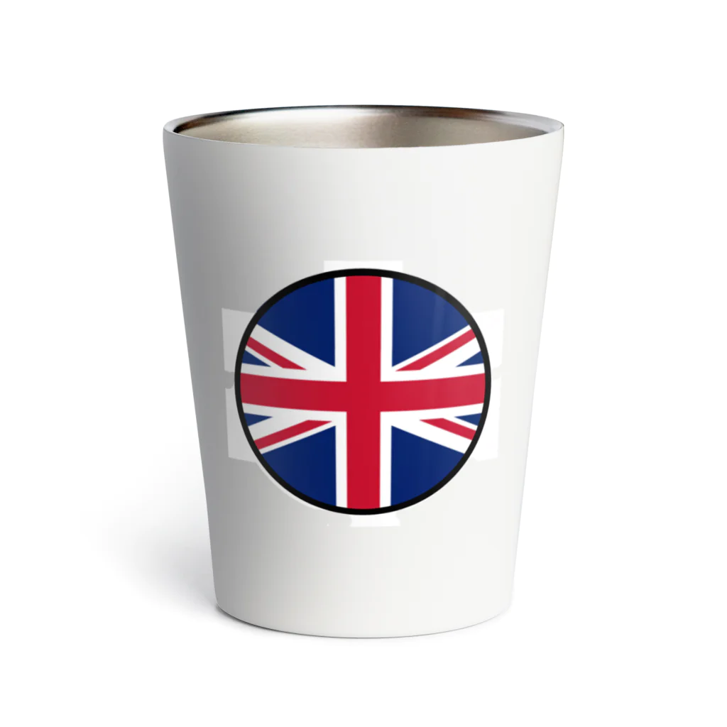 おもしろいTシャツ屋さんのイギリス England United Kingdom Great Britain Thermo Tumbler