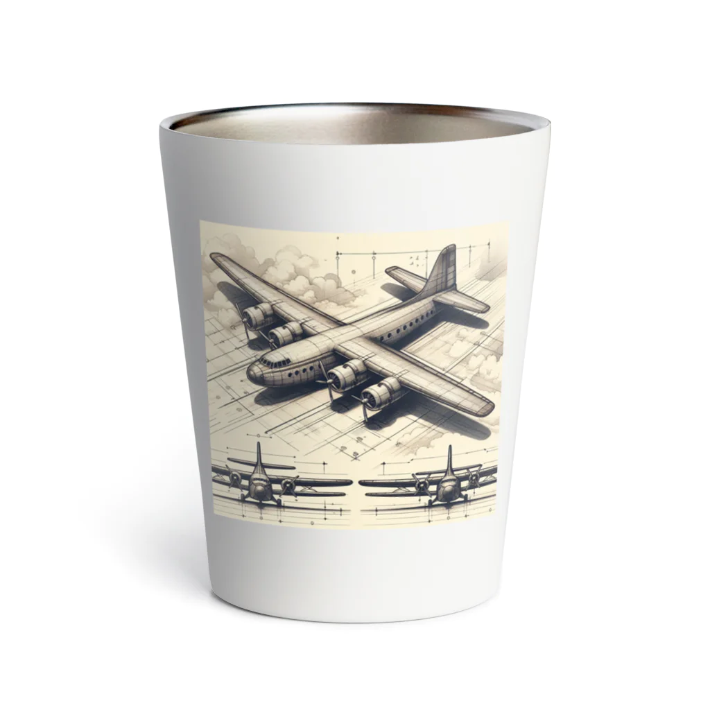 hosigareの架空の航空機 Thermo Tumbler