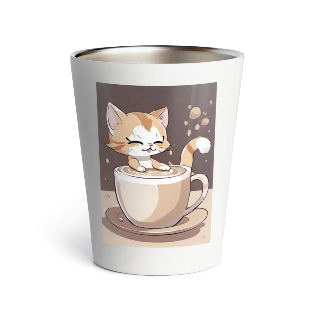 カプチーノ猫🐱ののほほんカプチーノ猫🐱 Thermo Tumbler