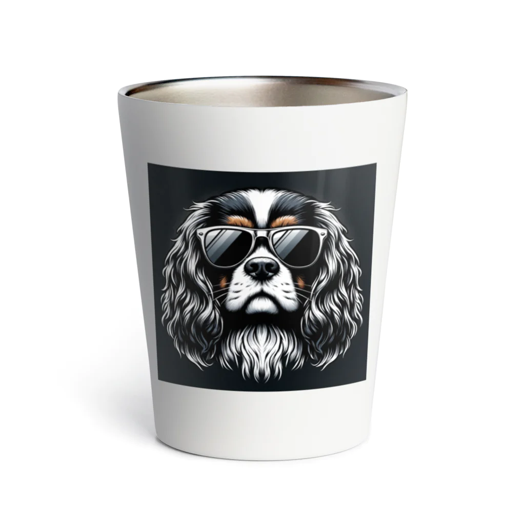 animalmahiaのイカつめなキャバリア・キング・チャールズ・スパニエル Thermo Tumbler