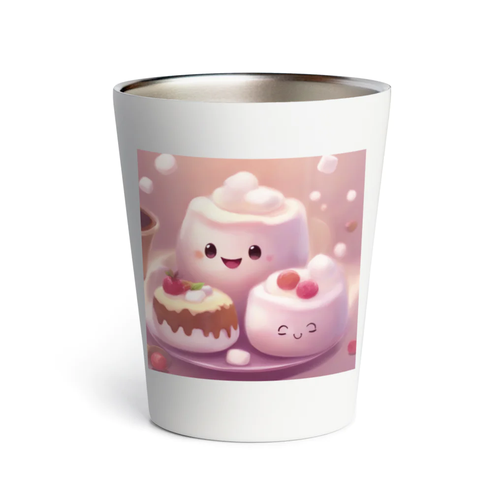 amxafukのふわふわマシュマロかわいいプリン Thermo Tumbler