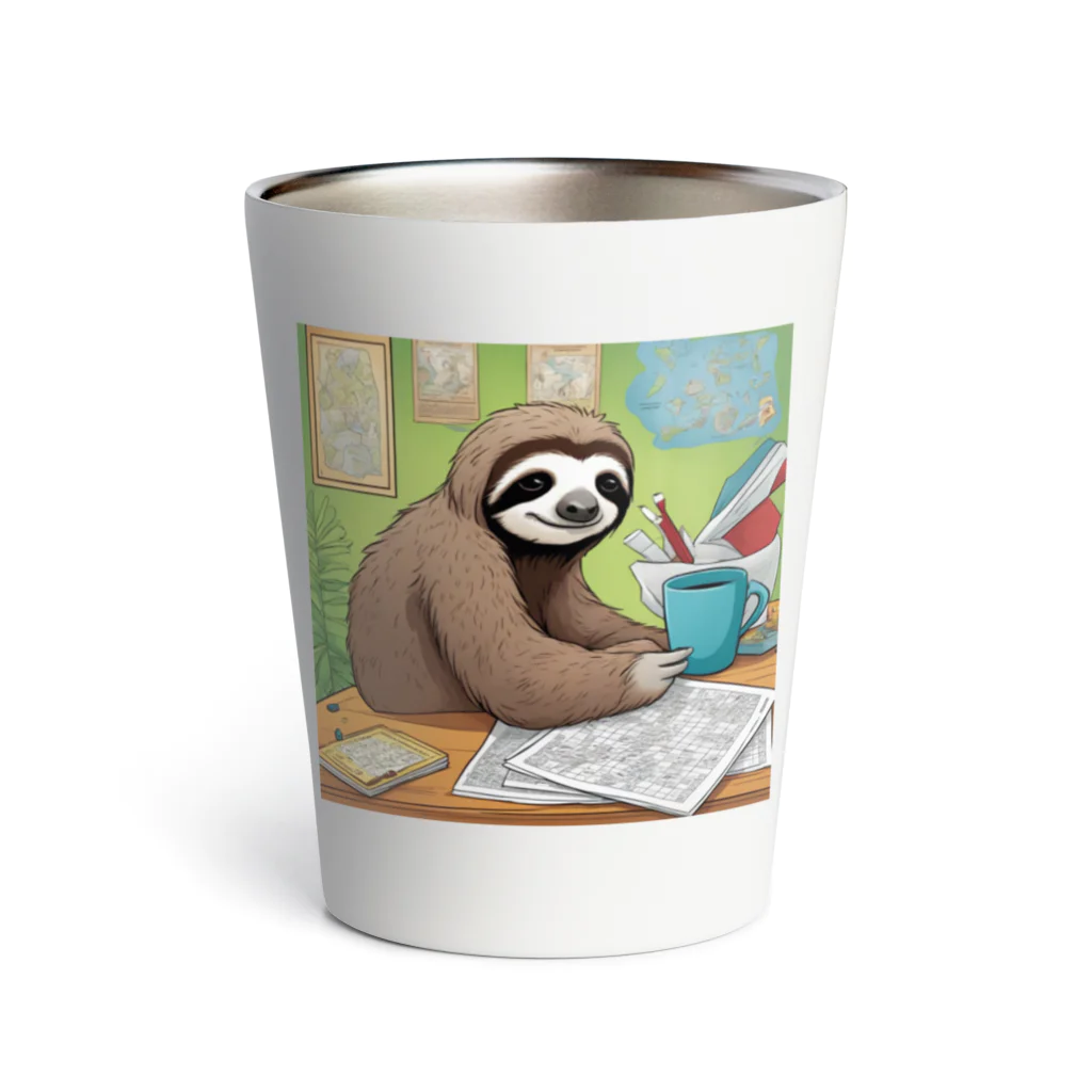 hobopoの"A Sloth Trying Various Things"  Thermo Tumbler