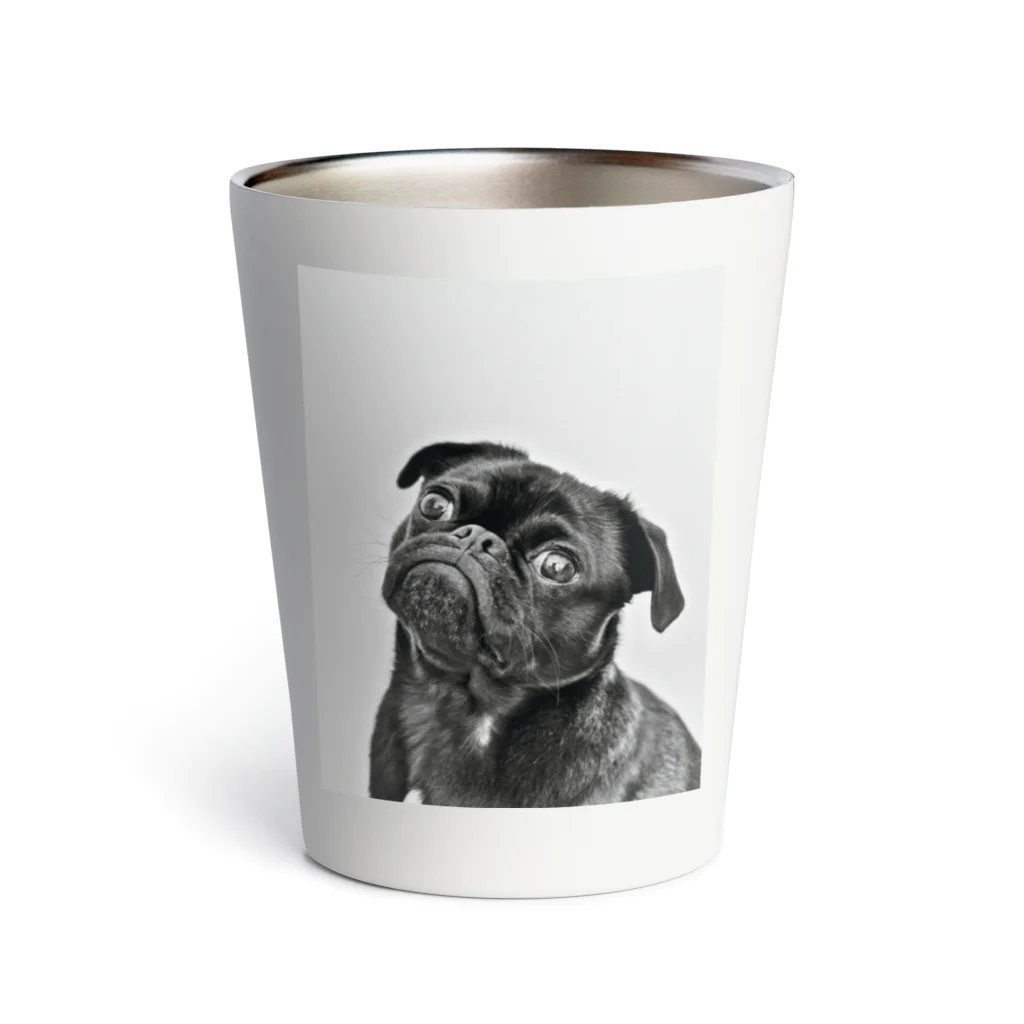 可愛い動物の犬 Thermo Tumbler