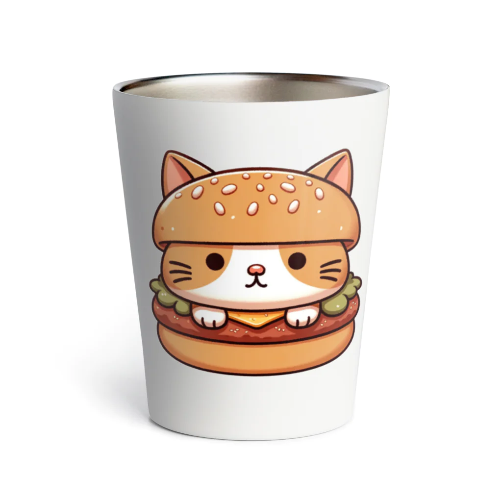 ゆるきゃら製作所の猫バーガー Thermo Tumbler