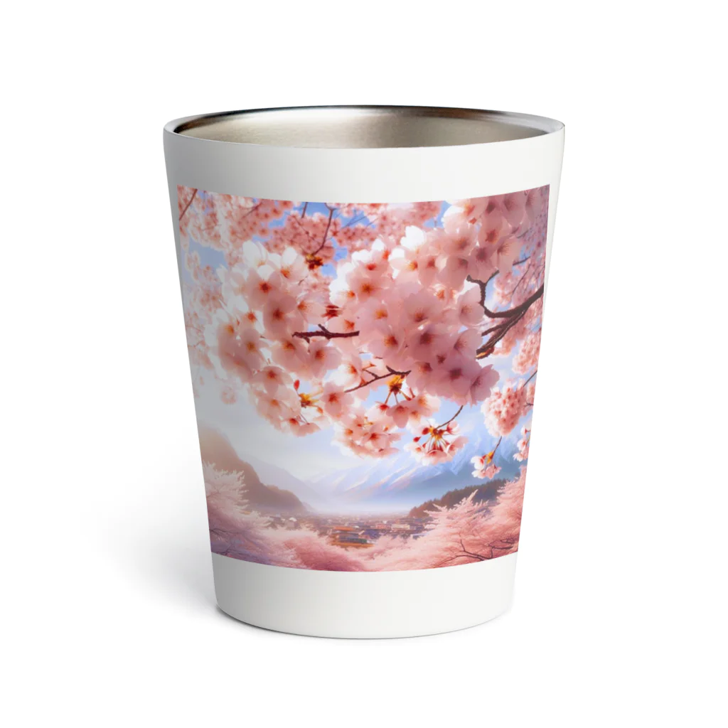 終わらない夢🌈の美しい桜🌸 Thermo Tumbler