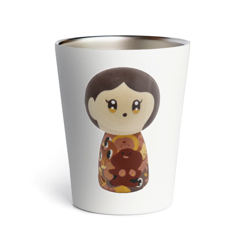 こけしガールズのこけしガールズ　セピアちゃん Thermo Tumbler