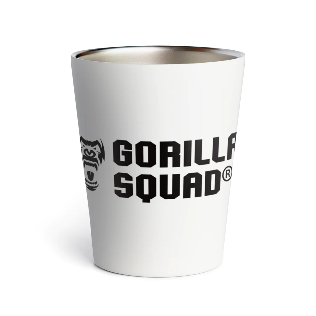 GORILLA SQUAD 公式ノベルティショップのGORILLA SQUAD ロゴ黒 サーモタンブラー