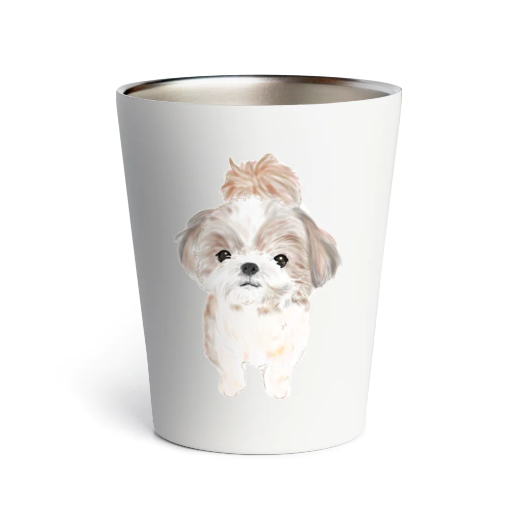 hanapecha_wannyanのシーズーちゃんおすましポーズ Thermo Tumbler