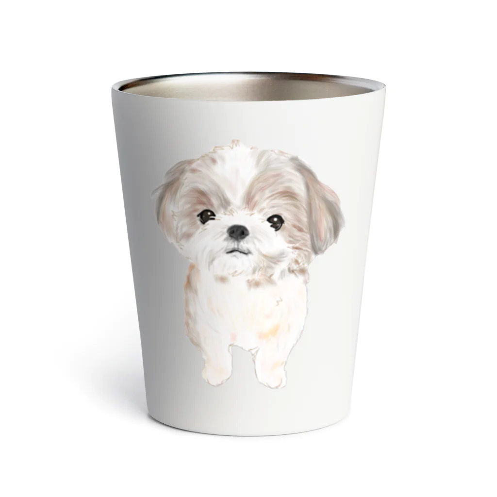 hanapecha_wannyanのシーズーちゃんおすましポーズ Thermo Tumbler