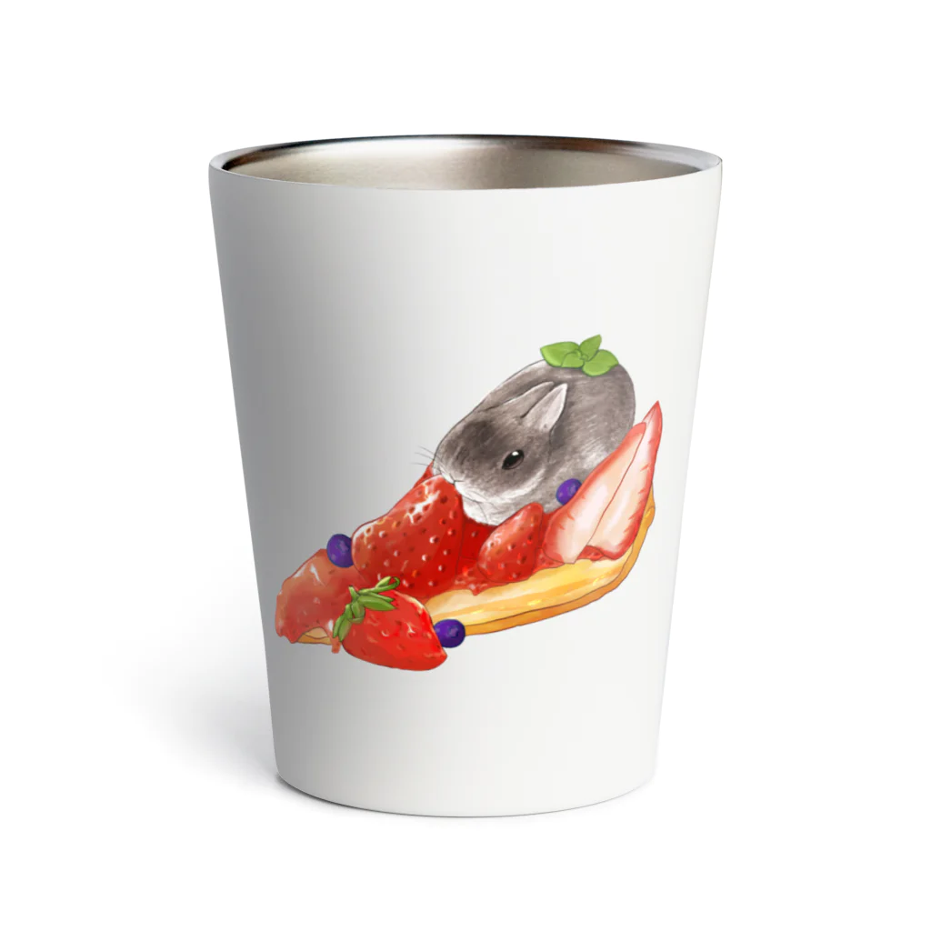 あーとイラスト工房のうさいちごタルト Thermo Tumbler