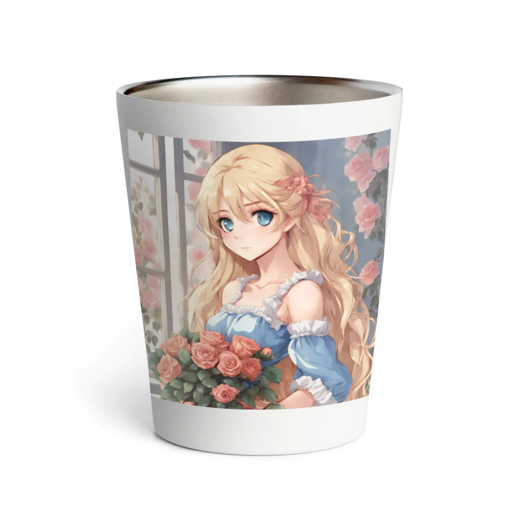 プリンゴブリンの花束バラ子さん Thermo Tumbler