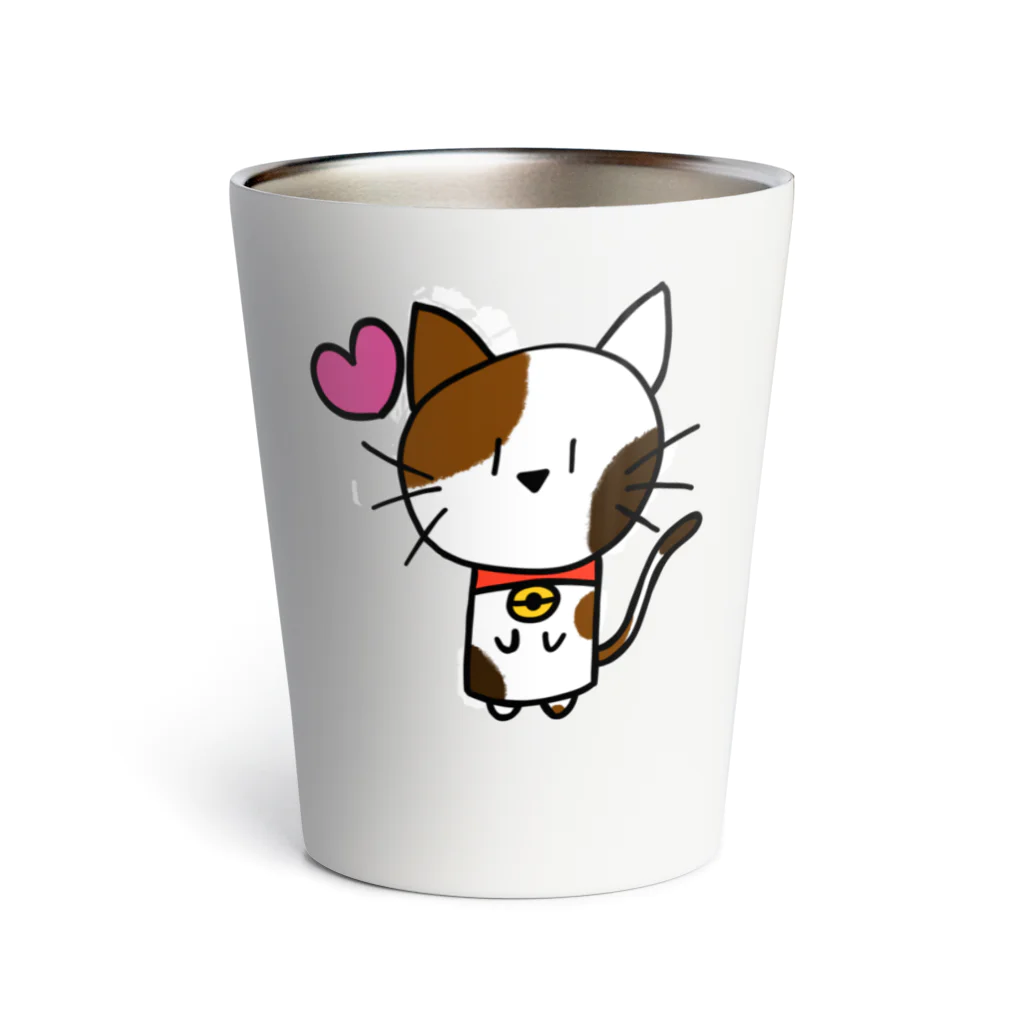 ねこ日和のねこ日和（ぶち猫） Thermo Tumbler