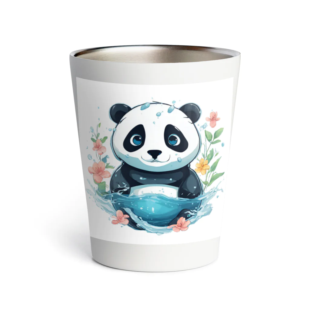 waterpandaの水中のパンダ Thermo Tumbler