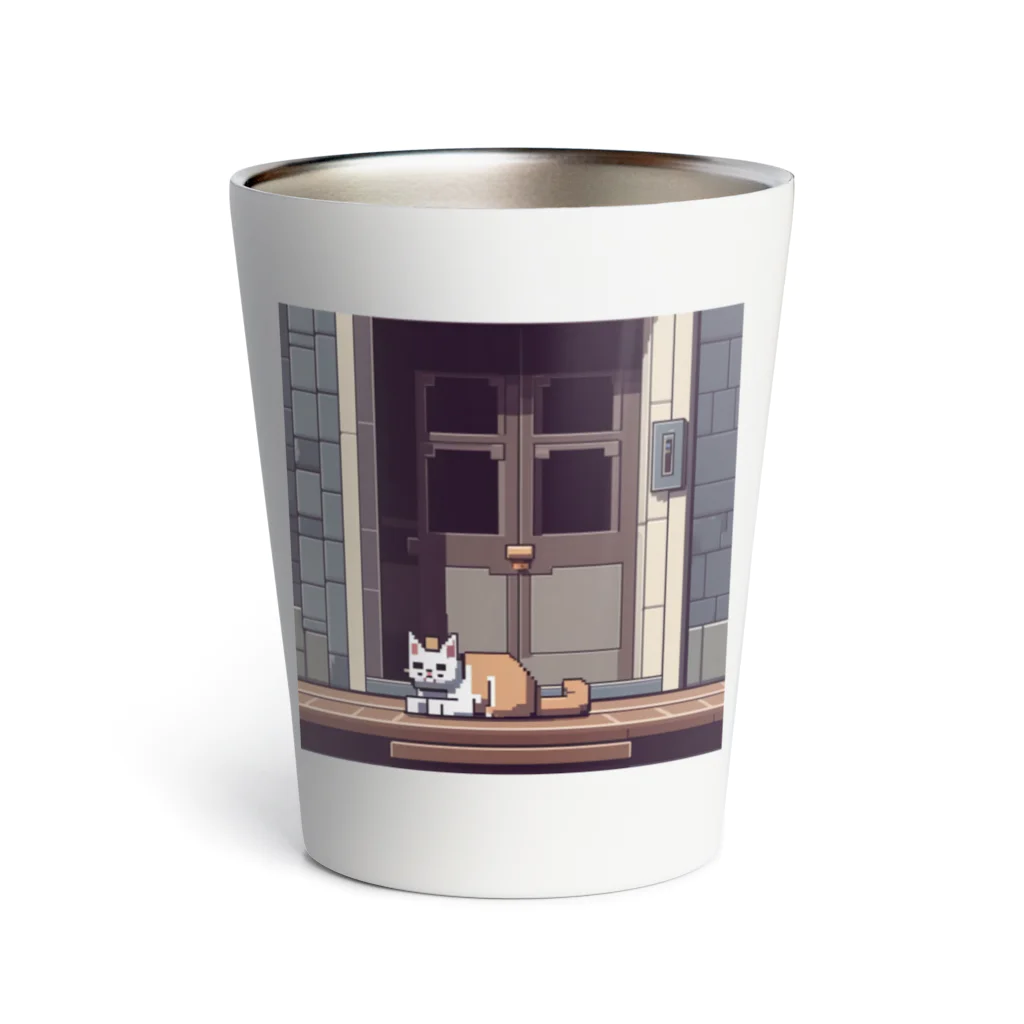 雪売店の捨て猫 Thermo Tumbler