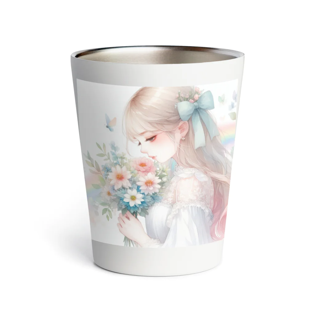 終わらない夢🌈のあなたを想う少女✨ Thermo Tumbler