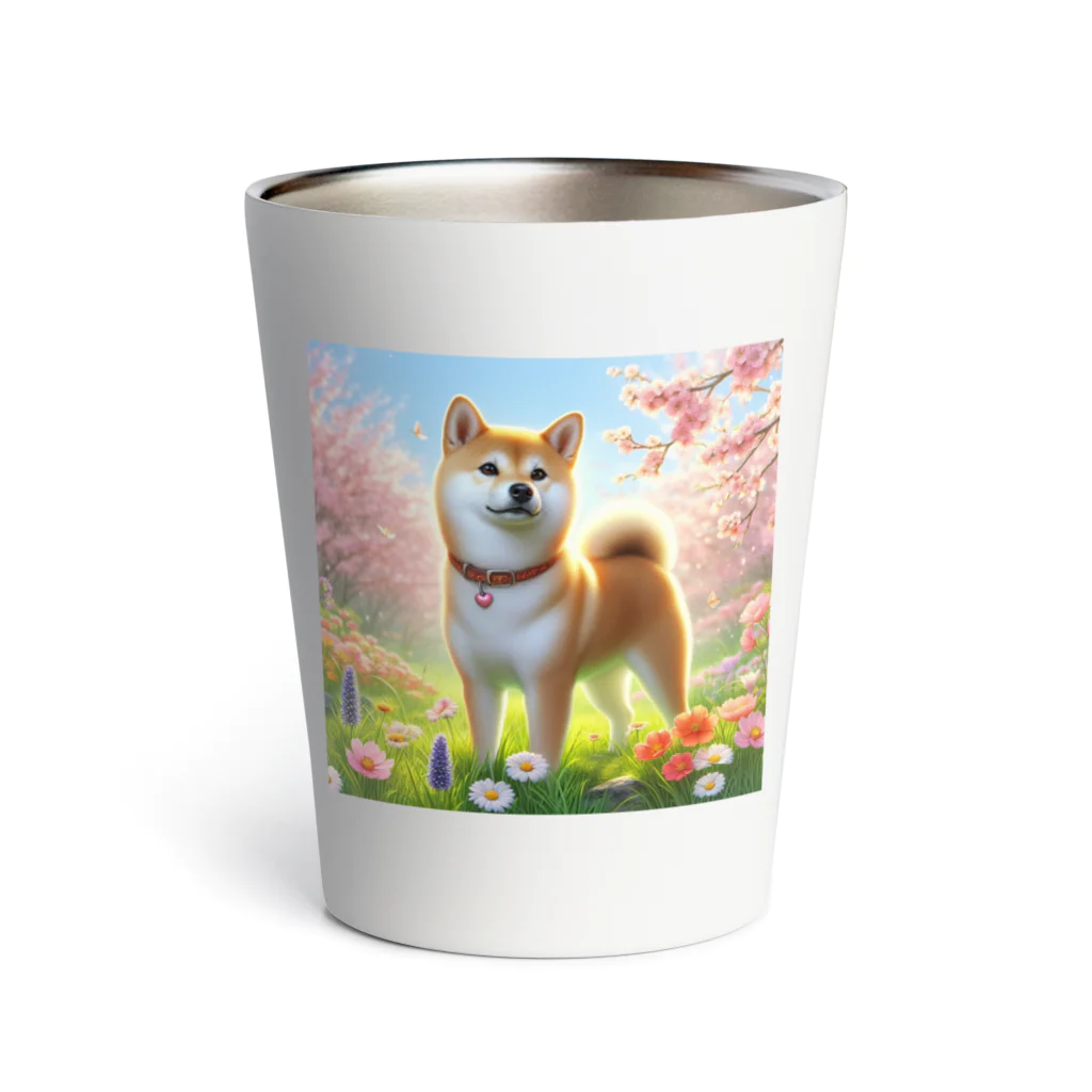 ANTARESの春の柴犬の冒険 Thermo Tumbler