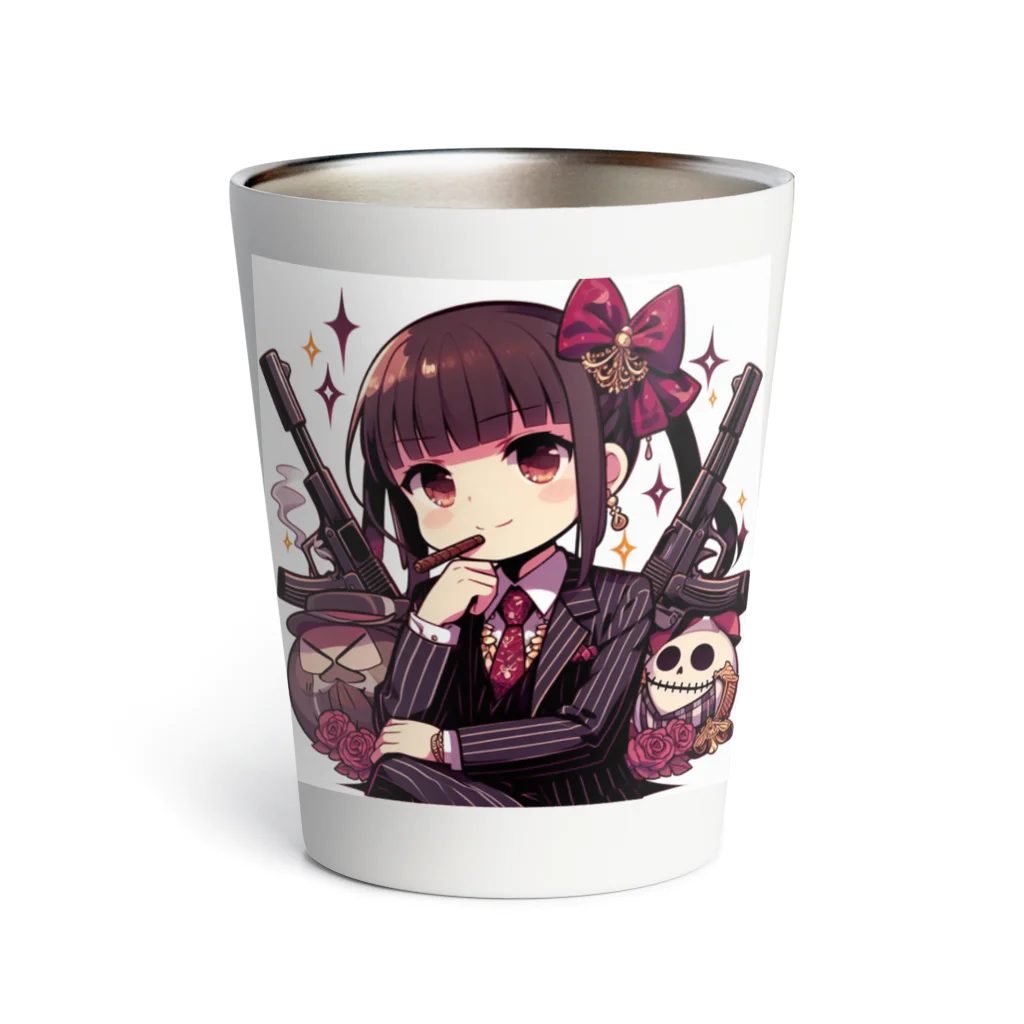 推しの美少女とアイドルのマフィア系少女 Thermo Tumbler