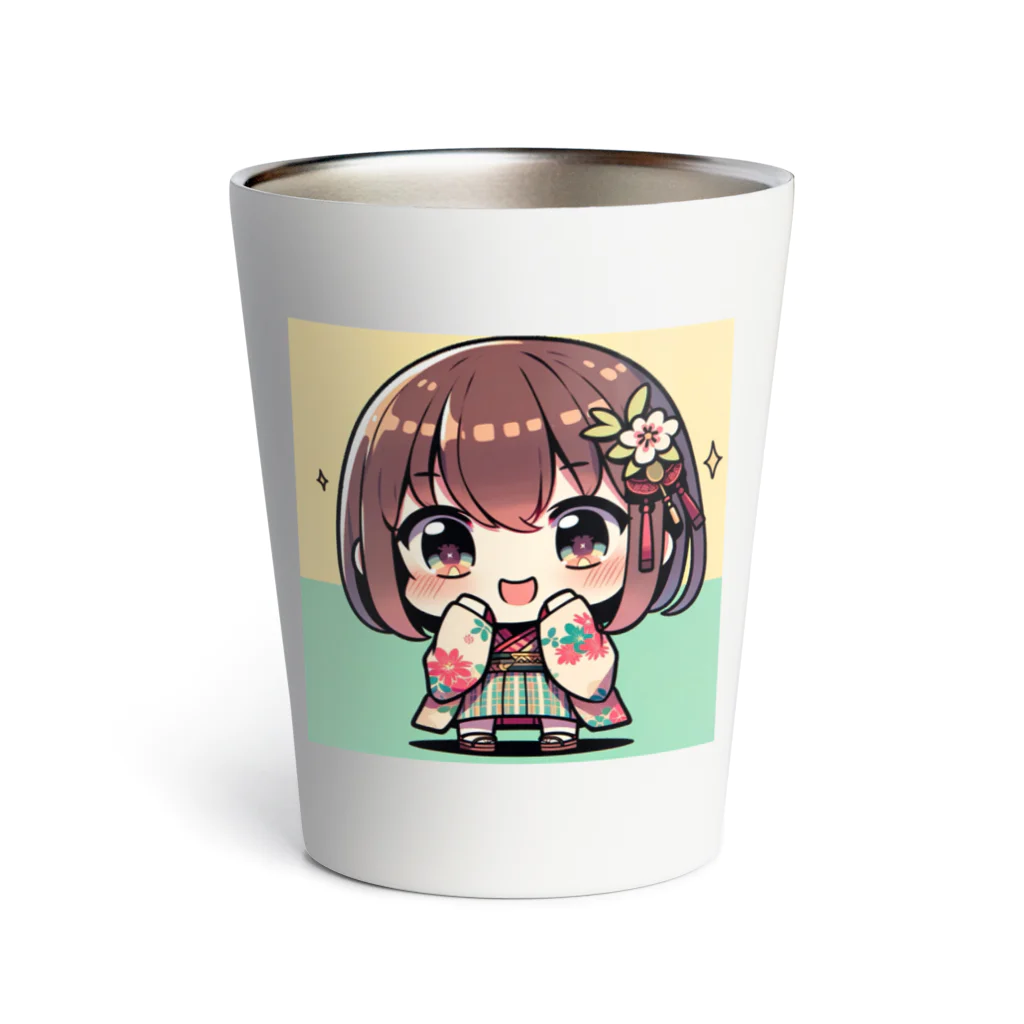 takecooの和服女子 Thermo Tumbler