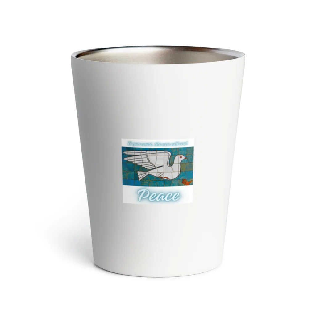 Earth-HarmonyのPeace　平和の鳩 Thermo Tumbler