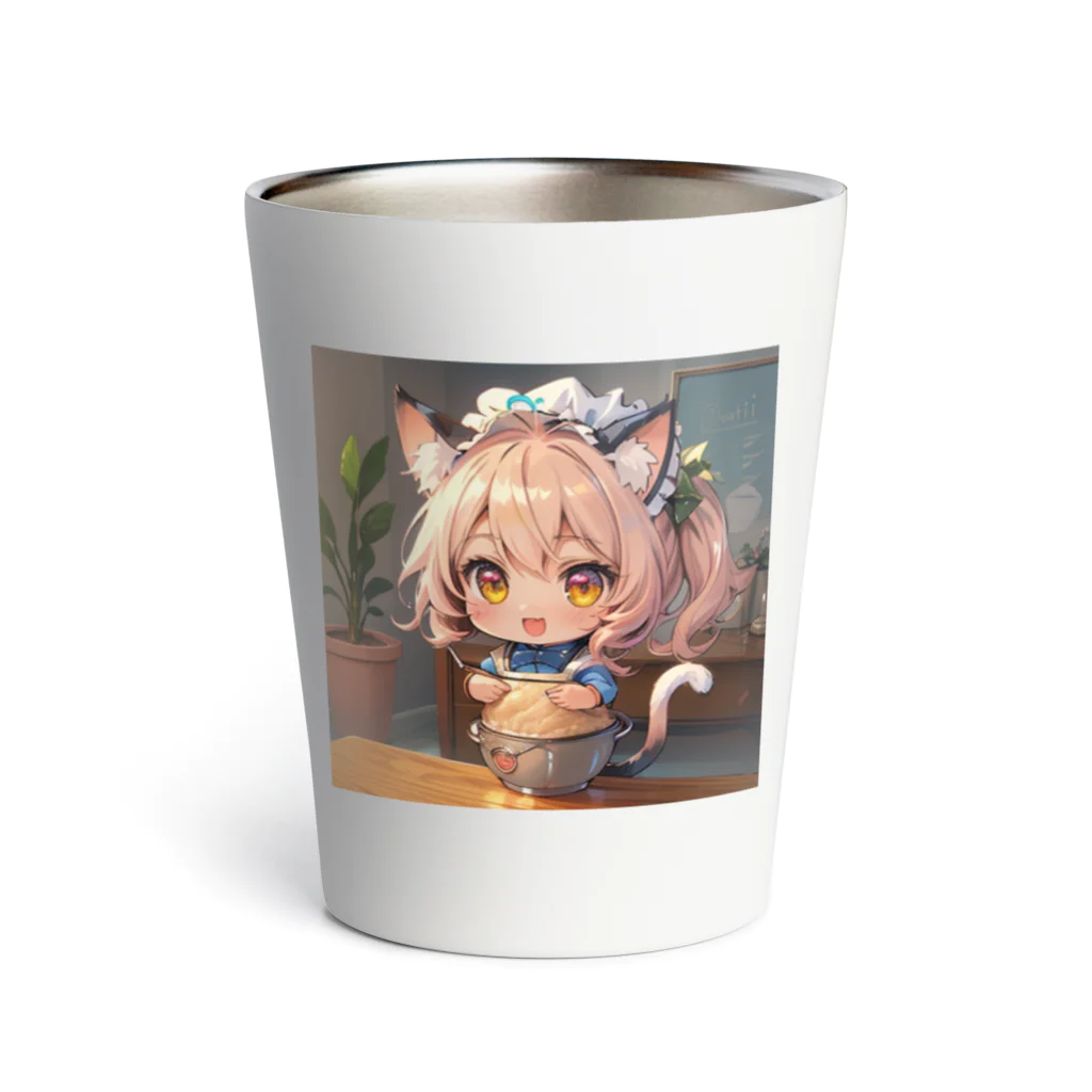 リキ製作所のネコミミあずにゃんパート2 Thermo Tumbler